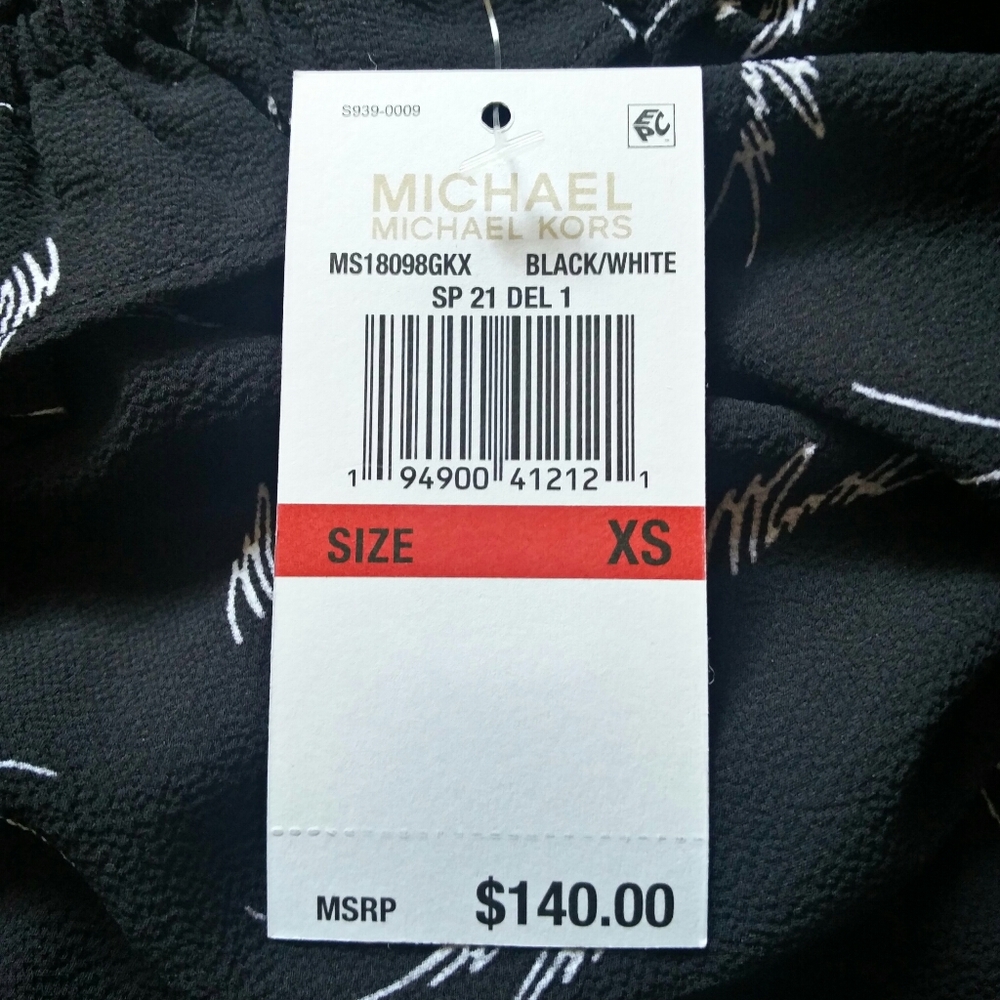 -NWT- Michael Kors Ruffled Off The Shoulder Dress - Picture 7 of 16